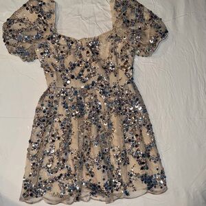 Elegant Sequin Embellished Dress for Prom or Hoco